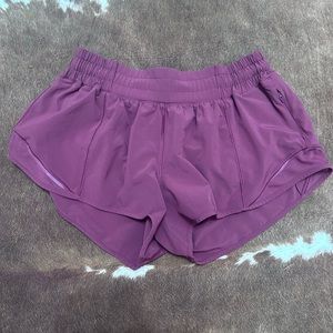 burgundy lululemon shorts size 4